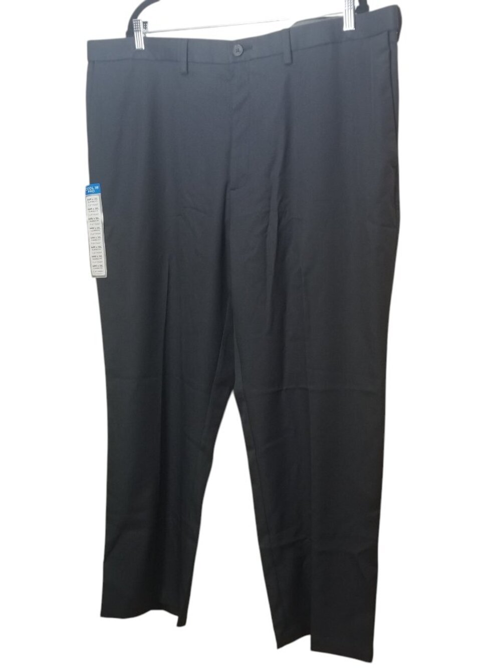 Haggar Men's Heather Navy Cool 18 Pro Classic Fit Shirt Gripper Pants Sz 44 X 30